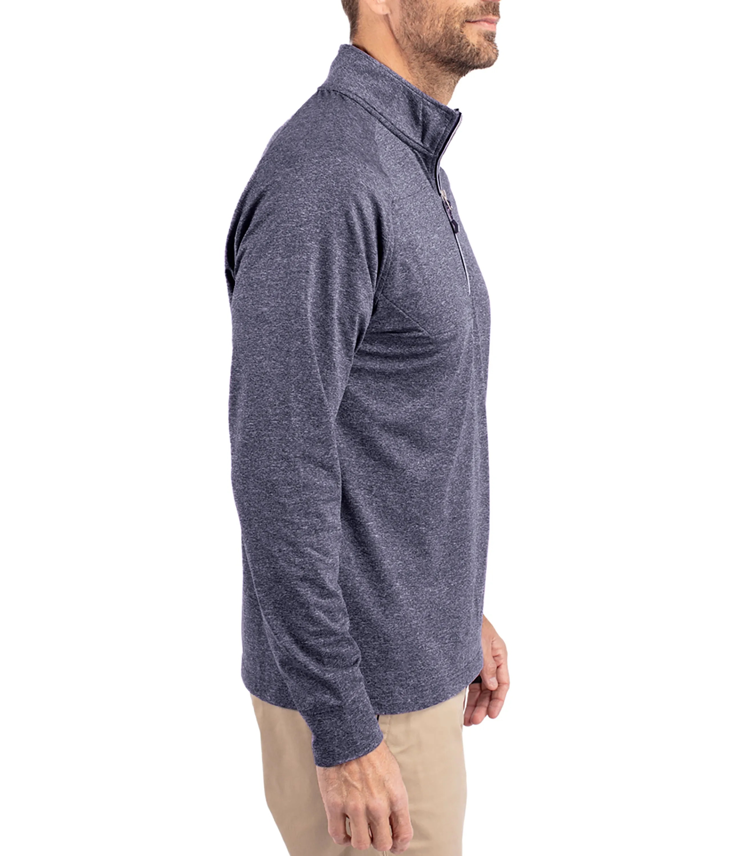 Adapt Eco Knit Heather Mens Quarter Zip Pullover