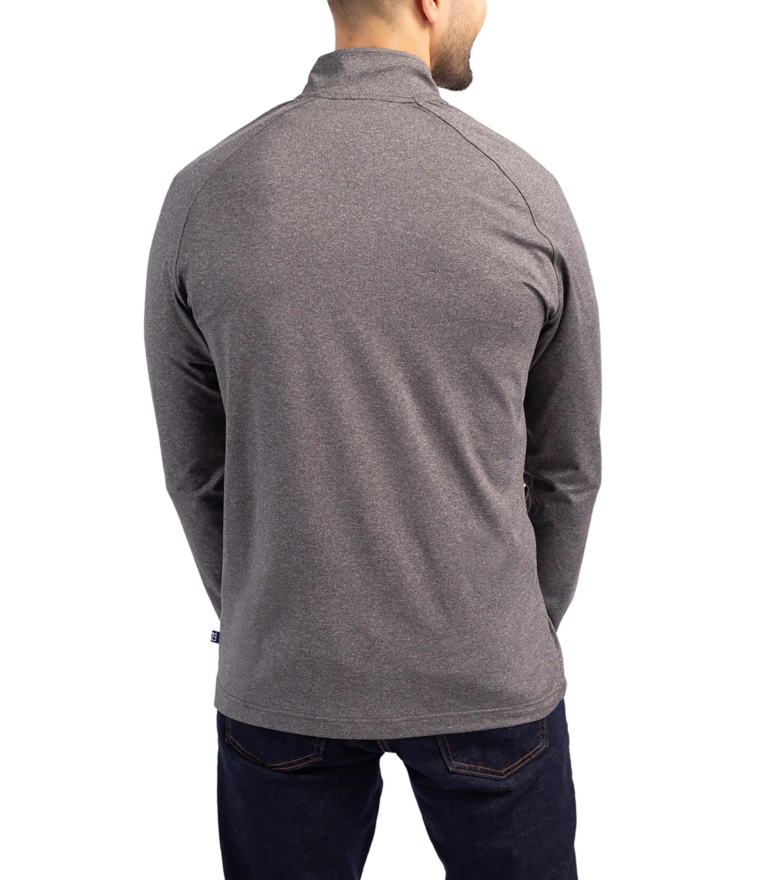 Adapt Eco Knit Heather Mens Quarter Zip Pullover