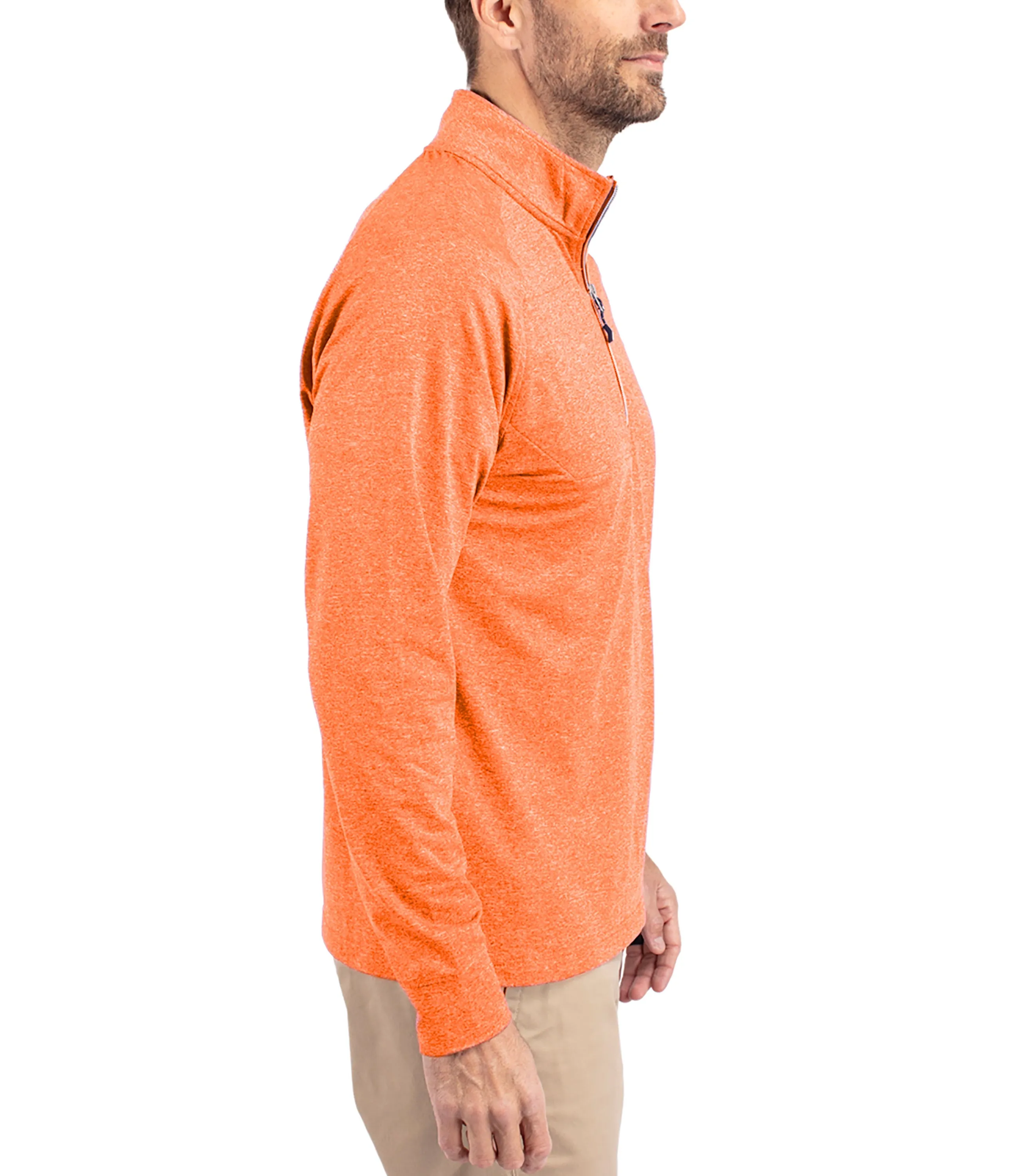 Adapt Eco Knit Heather Mens Quarter Zip Pullover