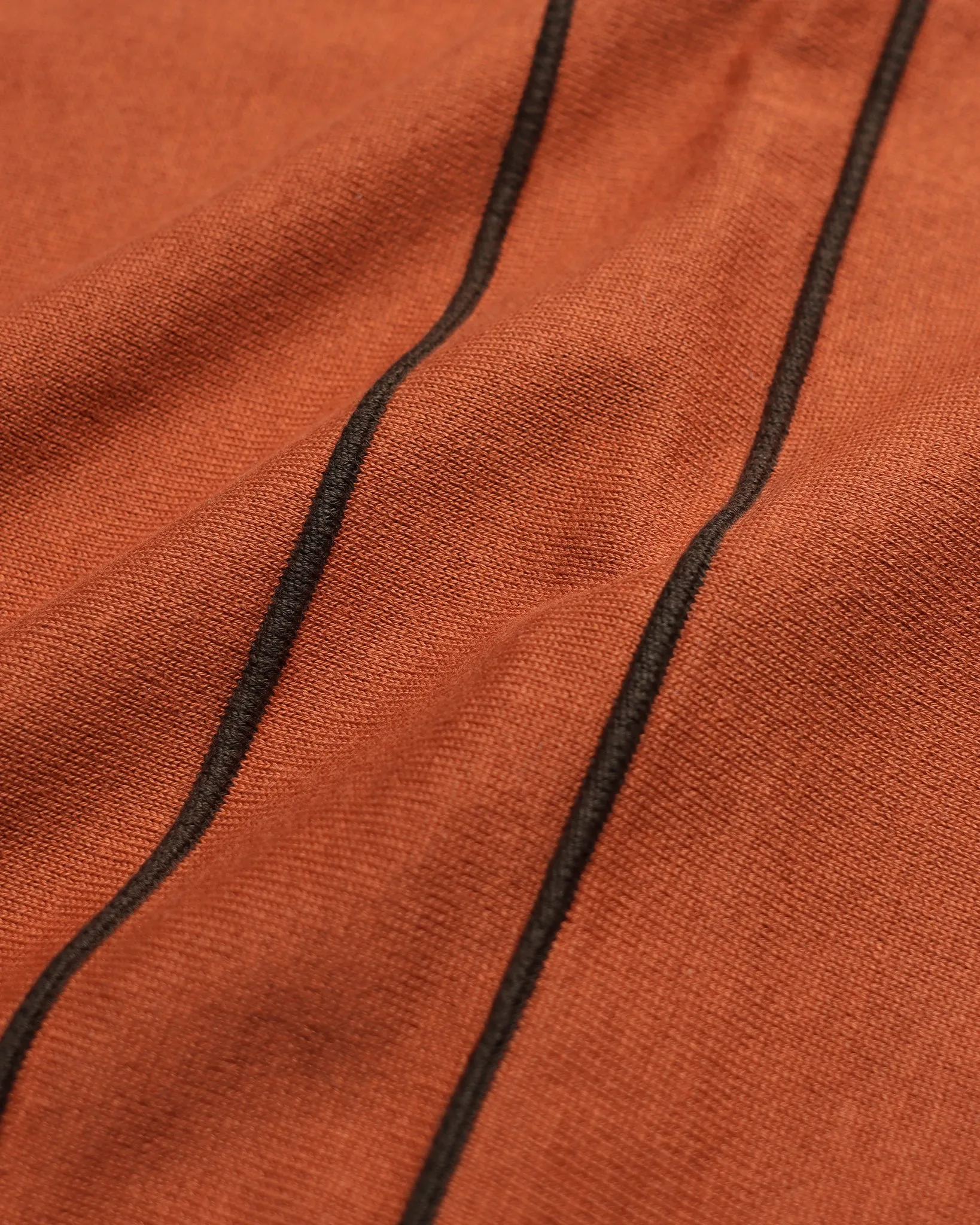 Alfaro Knitted Polo - Burnt Orange