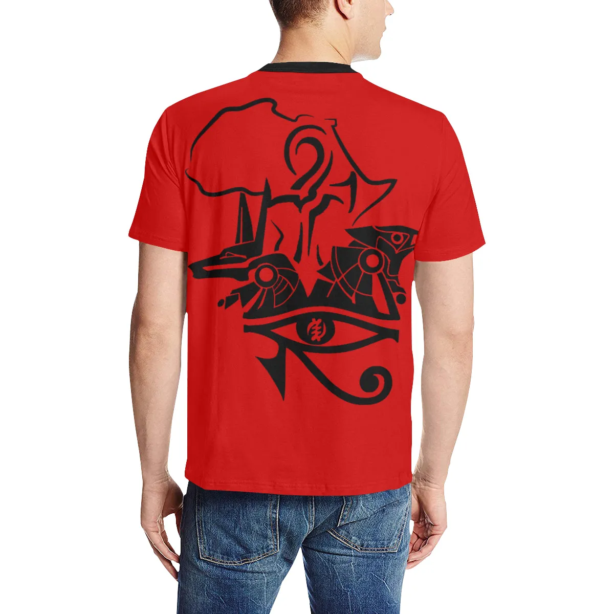 ANUBIS AND HERU RED Men's All Over Print T-Shirt