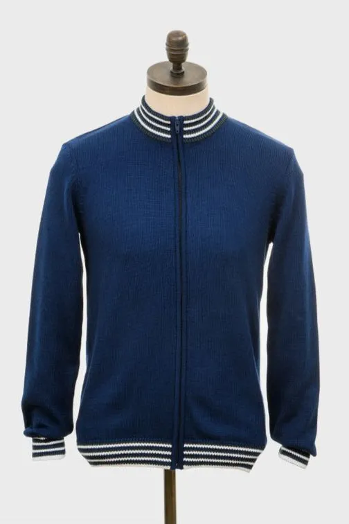 Art Gallery Clothing - Roe Knitted Navy Blue - Cardigan