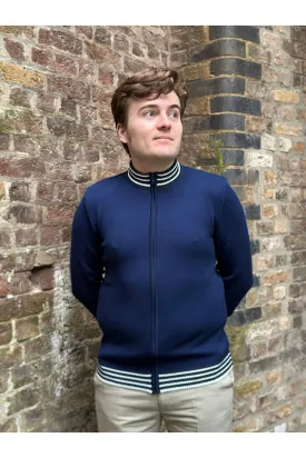 Art Gallery Clothing - Roe Knitted Navy Blue - Cardigan