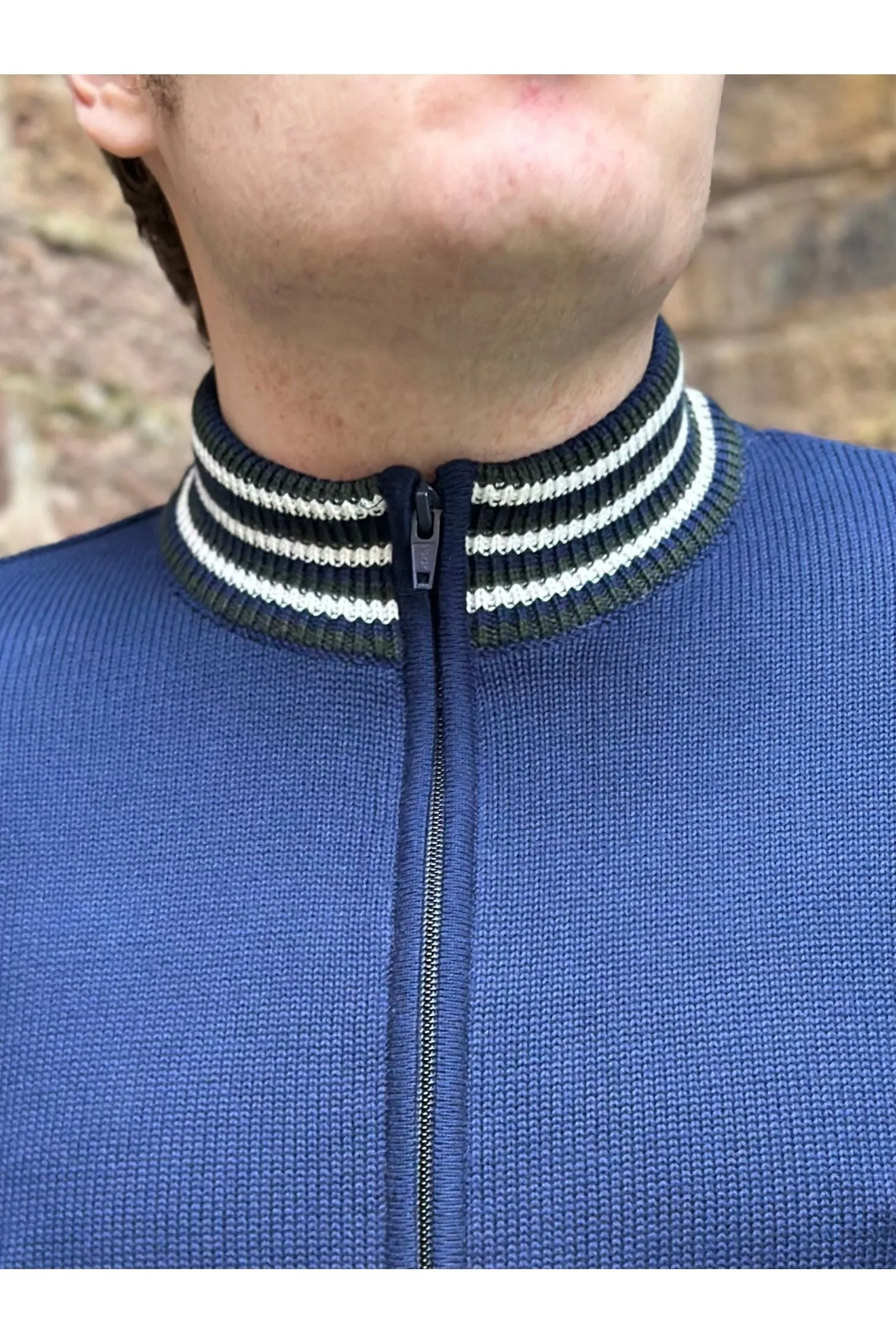Art Gallery Clothing - Roe Knitted Navy Blue - Cardigan