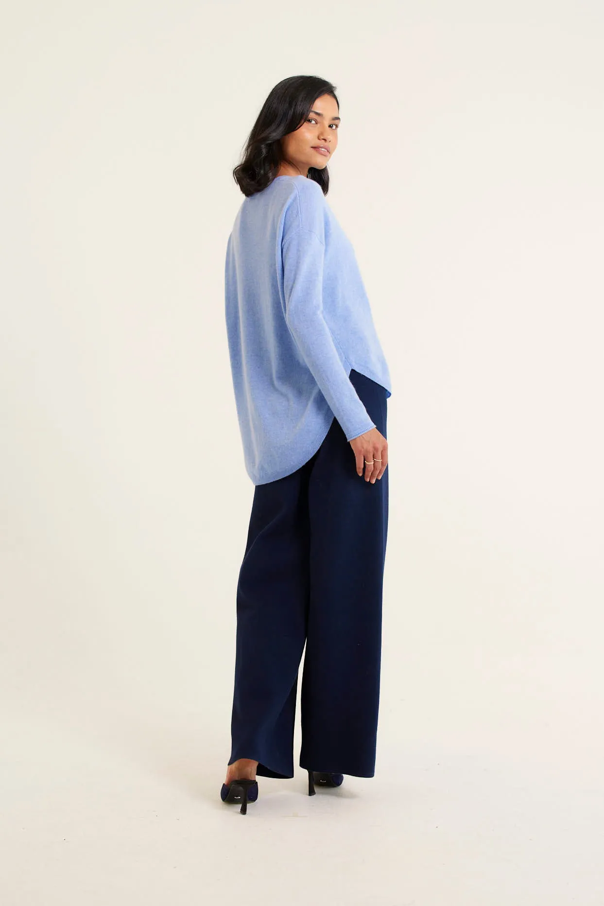 Baby Belle Cashmere Sweater in Azure