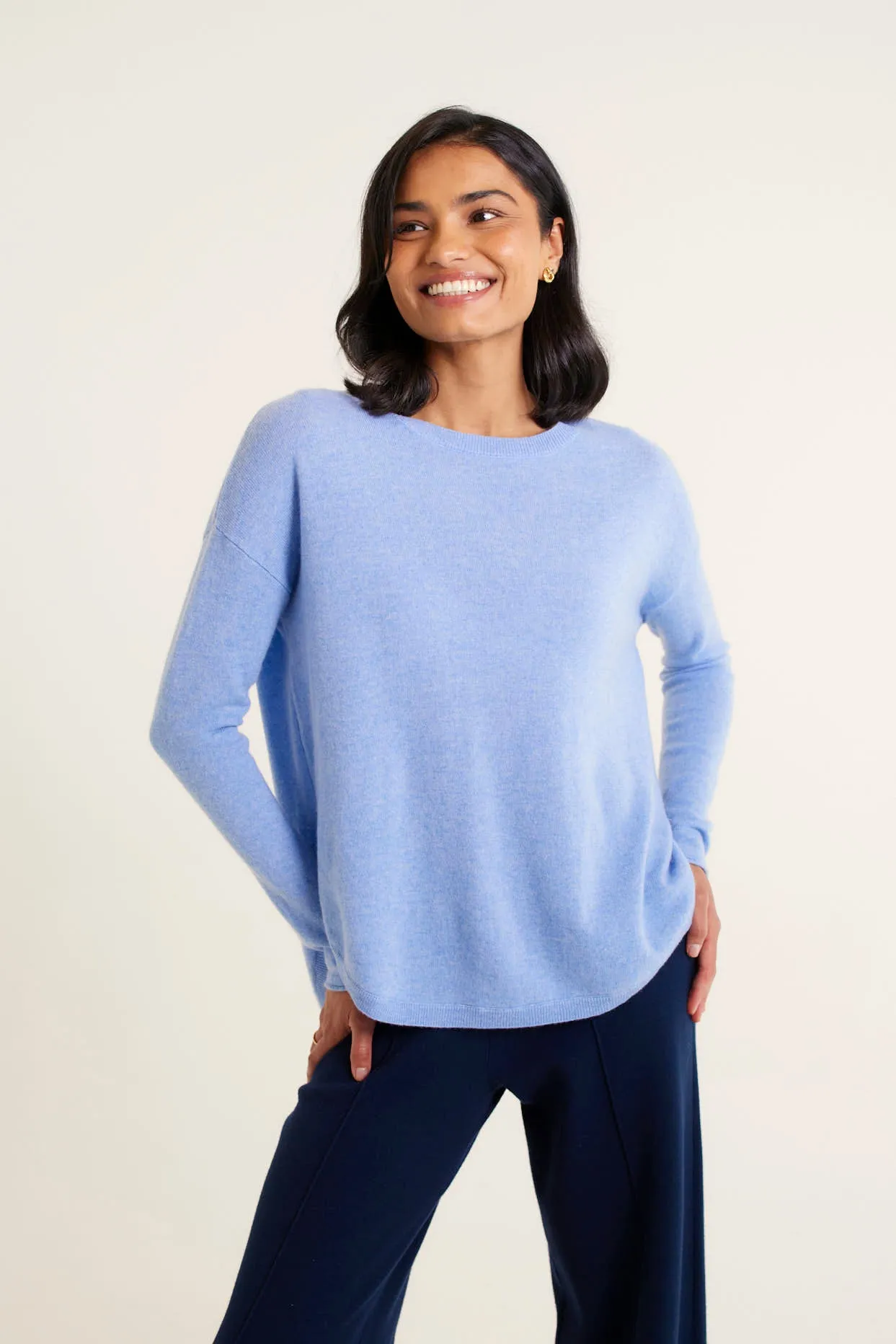 Baby Belle Cashmere Sweater in Azure