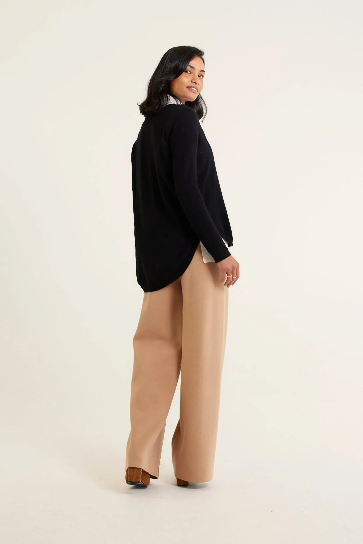 Baby Belle Cashmere Sweater in Black