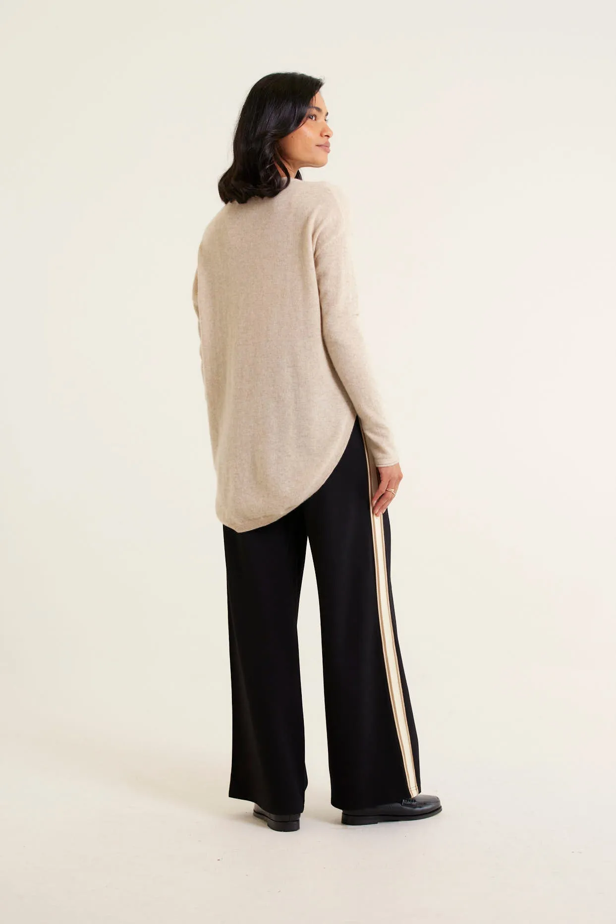 Baby Belle Cashmere Sweater in Oatmeal