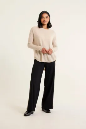 Baby Belle Cashmere Sweater in Oatmeal