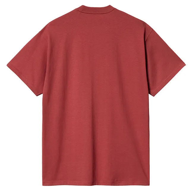 Carhartt WIP Mens S/S Amour Pocket T Shirt Tuscany White
