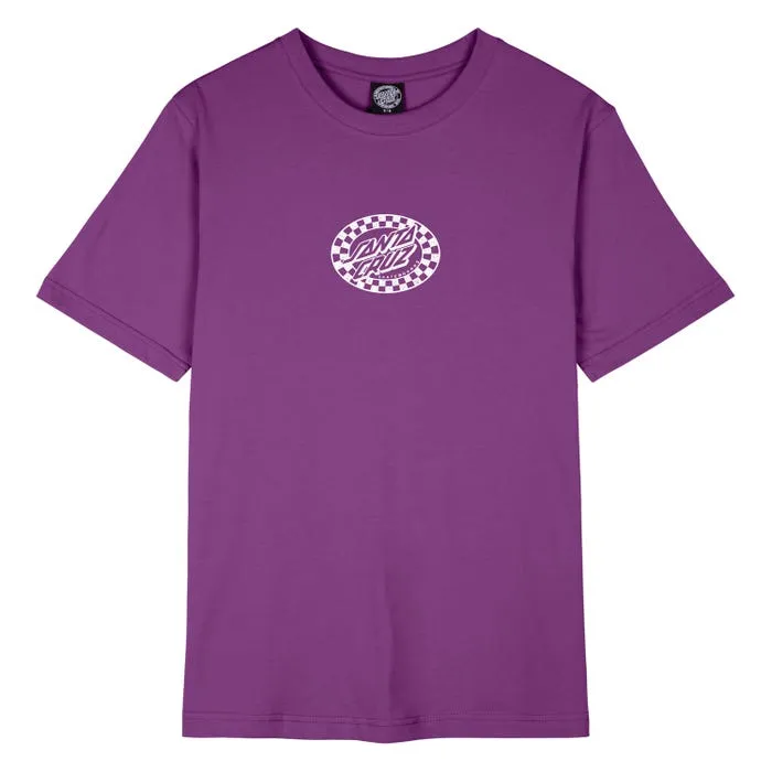 Check Oval Mono - Grape