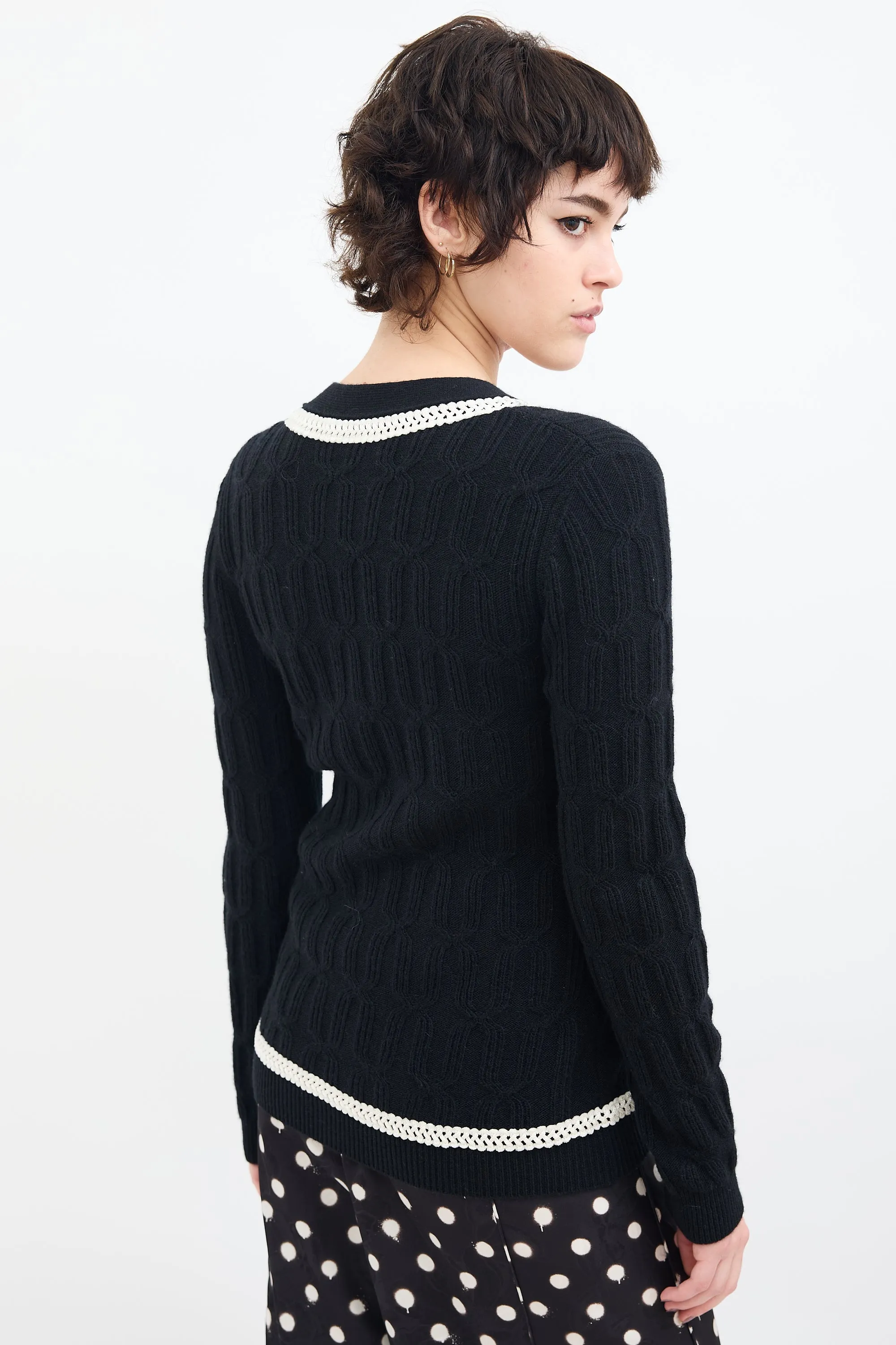 Couture Black Embellished Cardigan