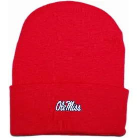 Creative Knitwear Collegiate Knit Cap Ole Miss Red