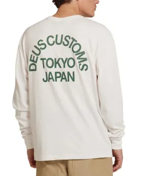 Deus Ex Machina Beams LS Cordura Tee - Vintage White