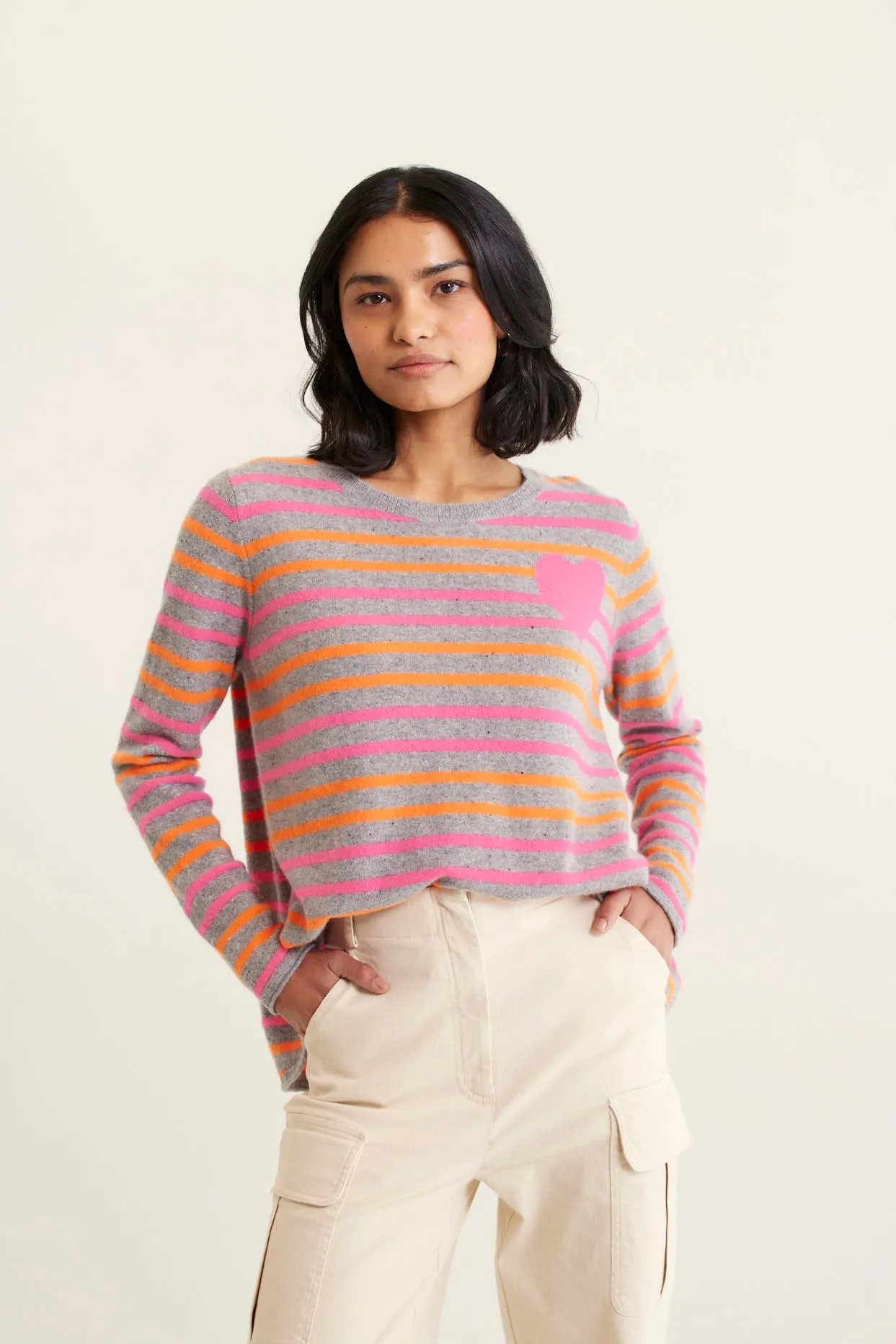 Ellis Cashmere Sweater In Confetti