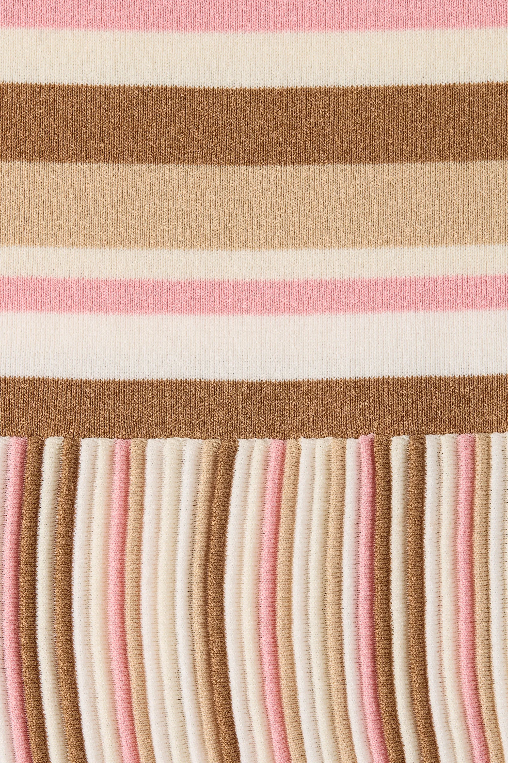 Esenia Knit Dress Puce Sepia Stripe