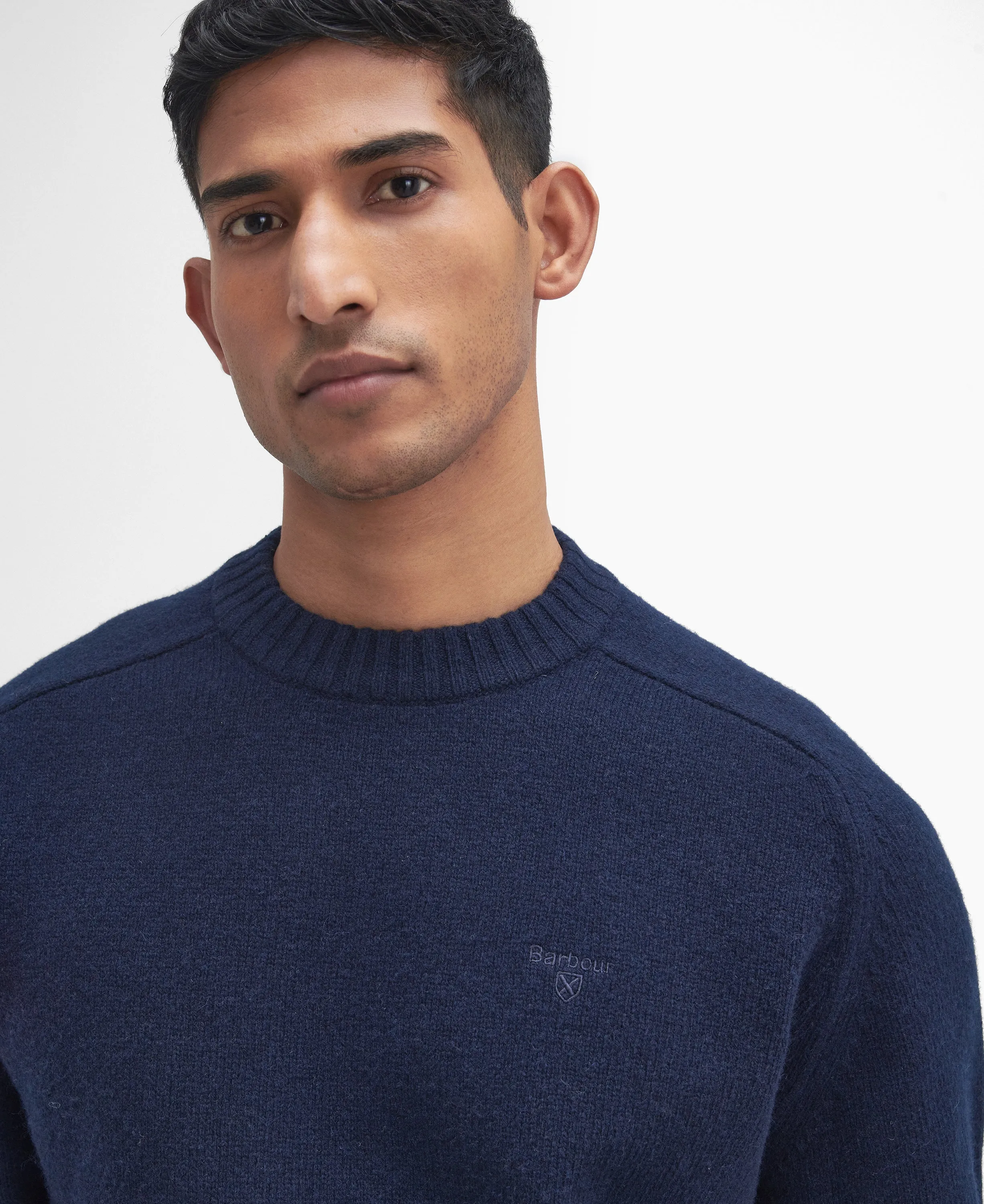 ID24623-Barbour Navy Grangetown Knitwear