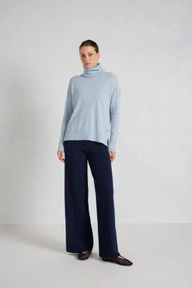 Iris Cashmere Sweater in Illusion Blue