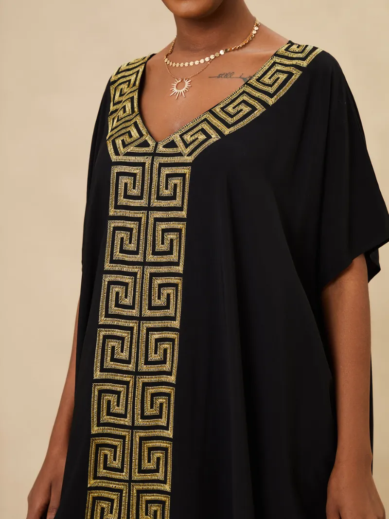 It's My Life Rayon Loose Kaftan Dress