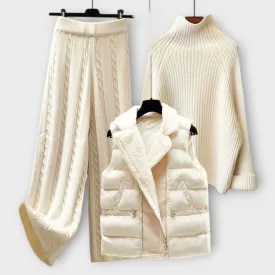 Julia Comfortable and Cozy Knitwear Setc