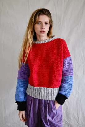 Knitwear No.94. Three colour Sweater