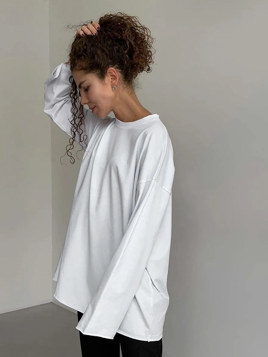 Ladies Solid Color Drop Shoulder T-Shirt TX0027