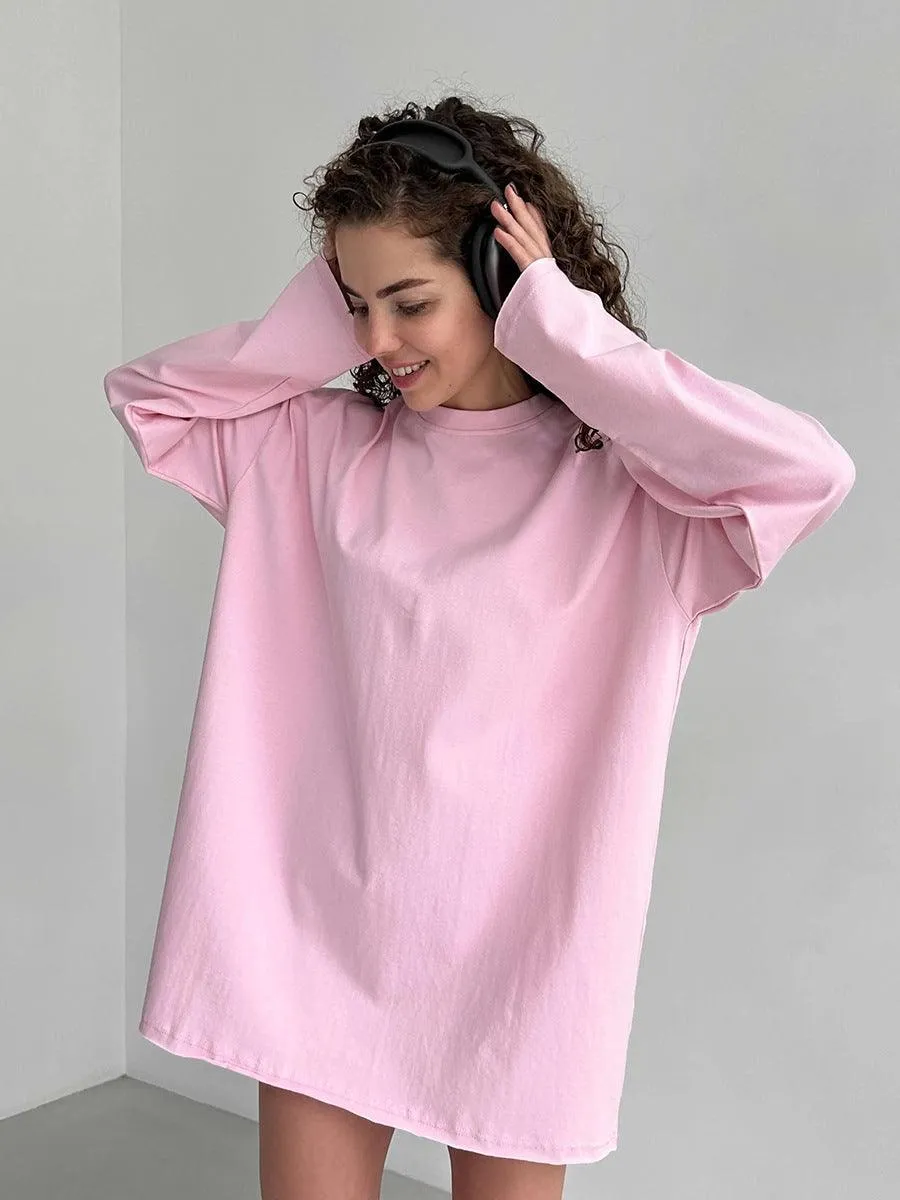 Ladies Solid Color Drop Shoulder T-Shirt TX0027