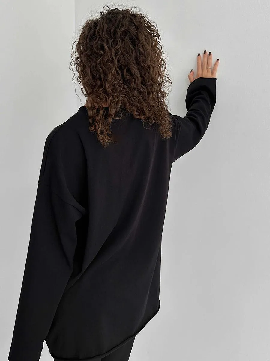 Ladies Solid Color Drop Shoulder T-Shirt TX0027