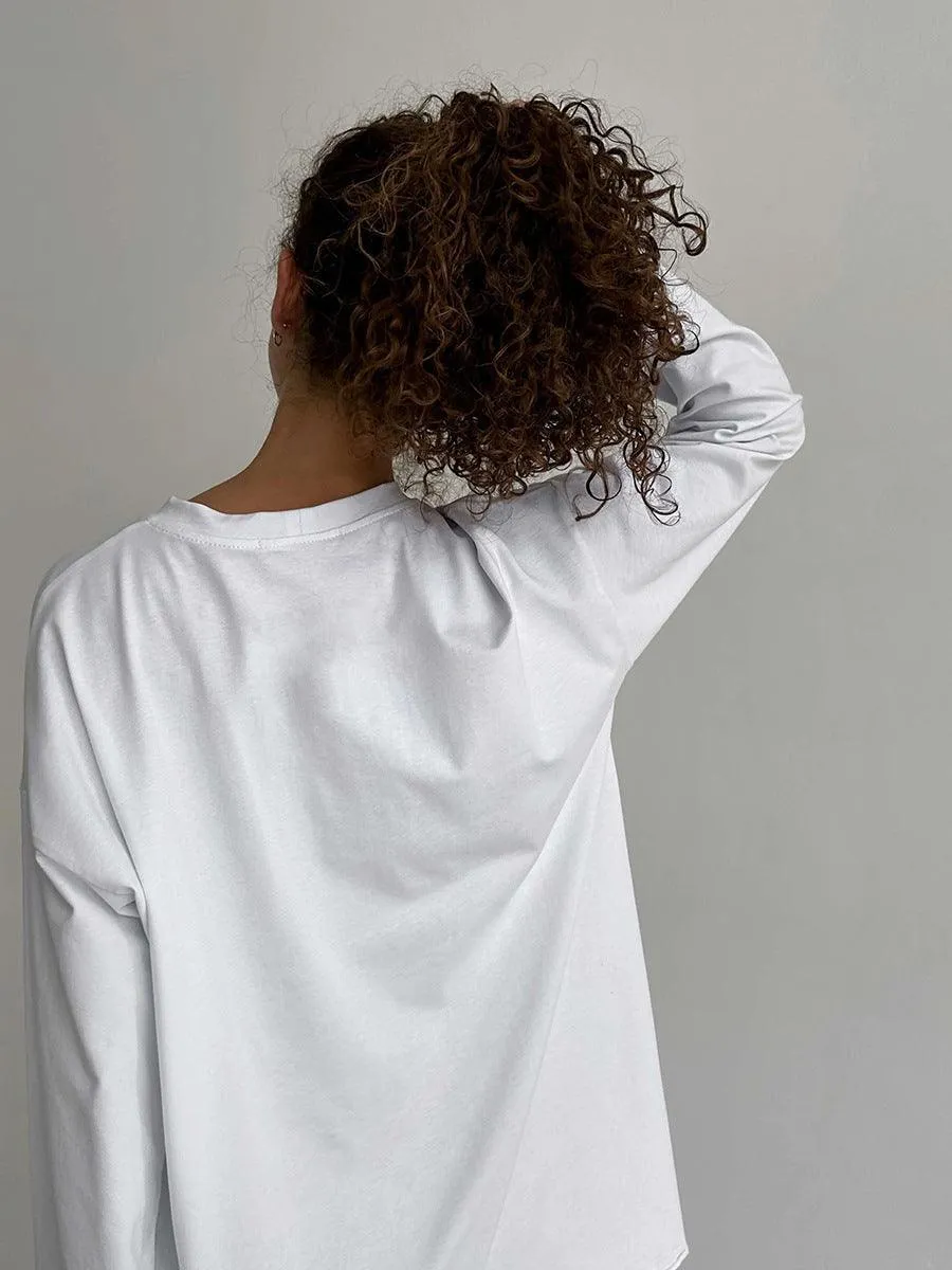 Ladies Solid Color Drop Shoulder T-Shirt TX0027