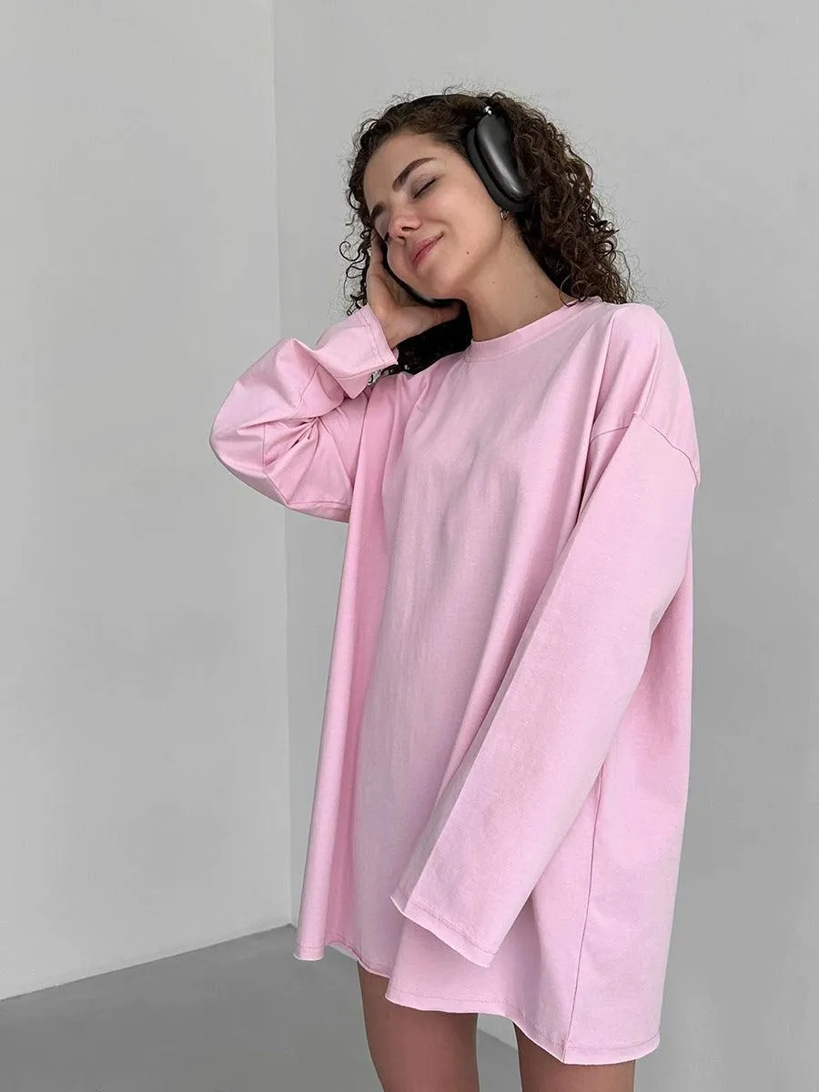 Ladies Solid Color Drop Shoulder T-Shirt TX0027
