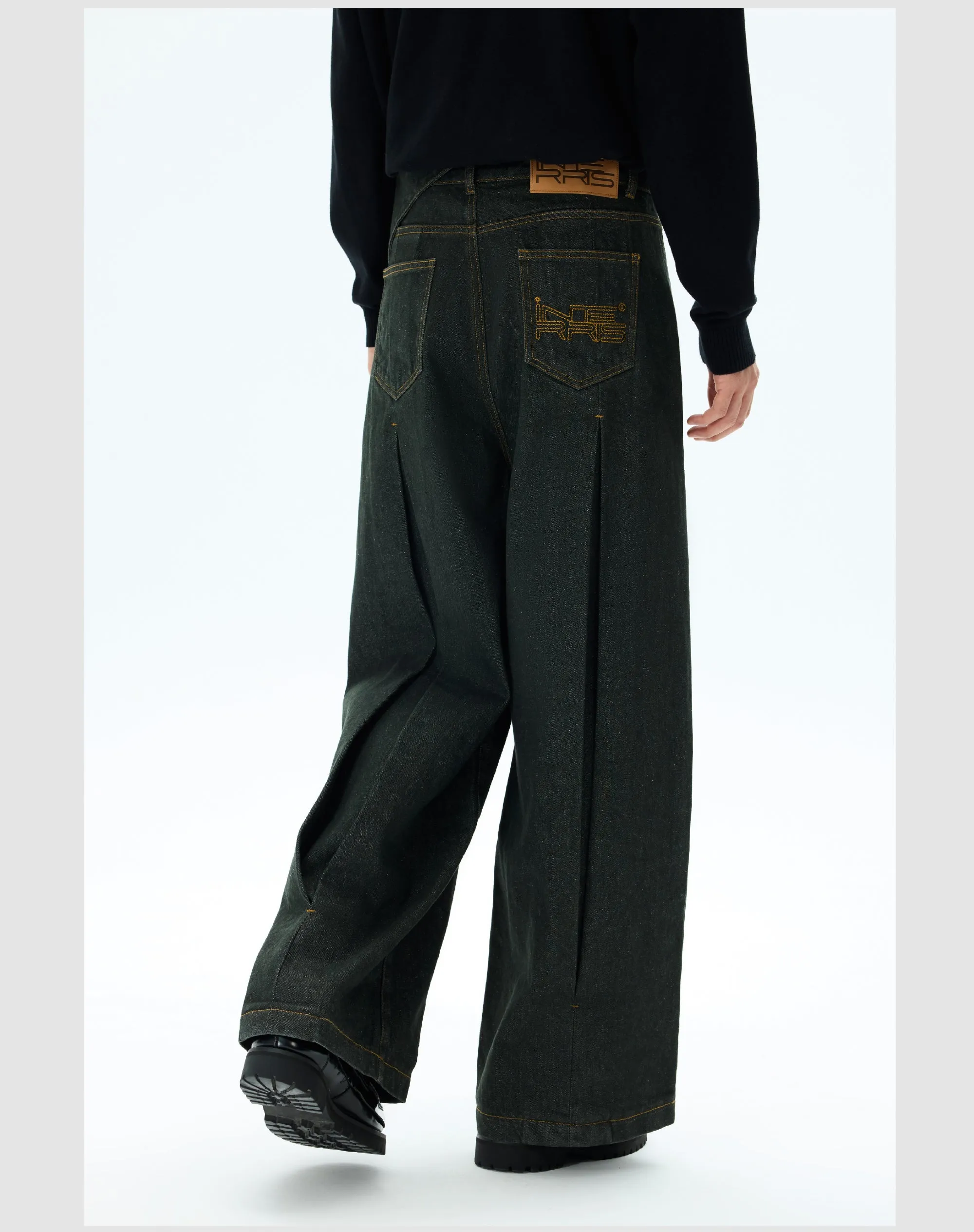 Loose Silhouette Casual Wide Denim Pants