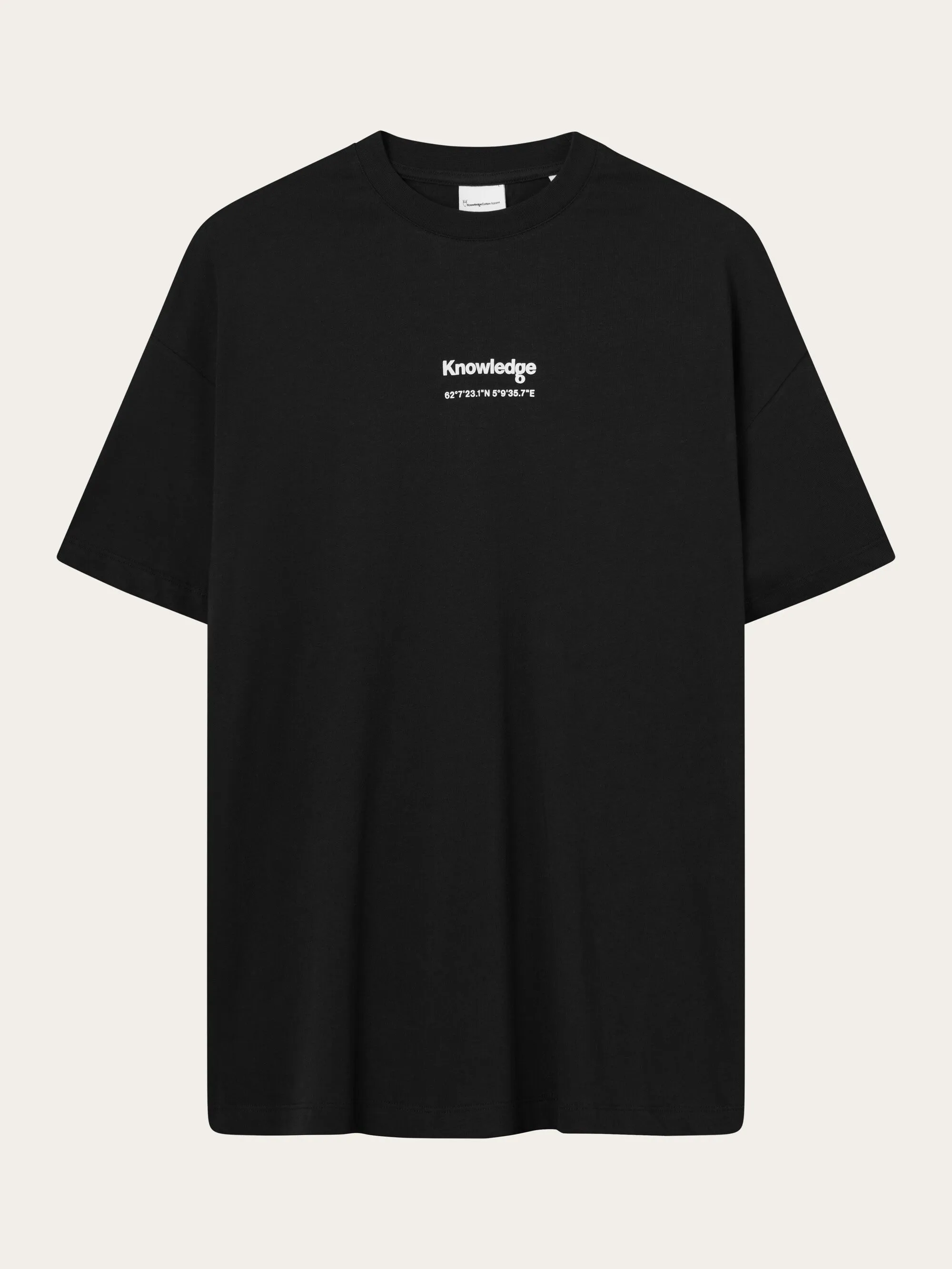 Loose t-shirt Creating Memories chest and back print - Black Jet