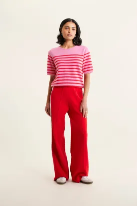 Marcie Cashmere Stripe Top In Fairy