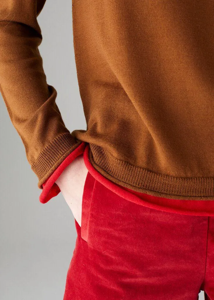 Merino Crewneck with Trim
