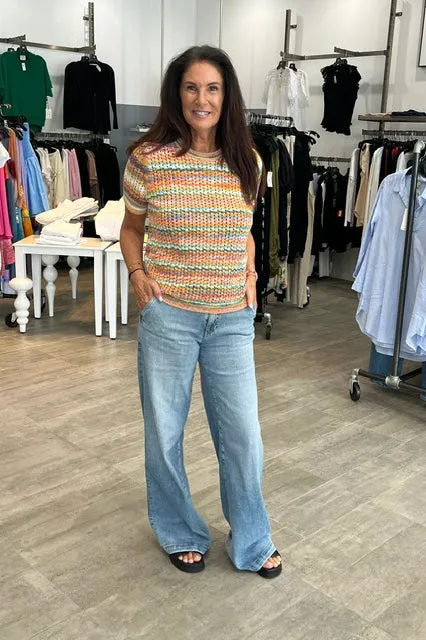 Minnie Rose Cable Crew Neck