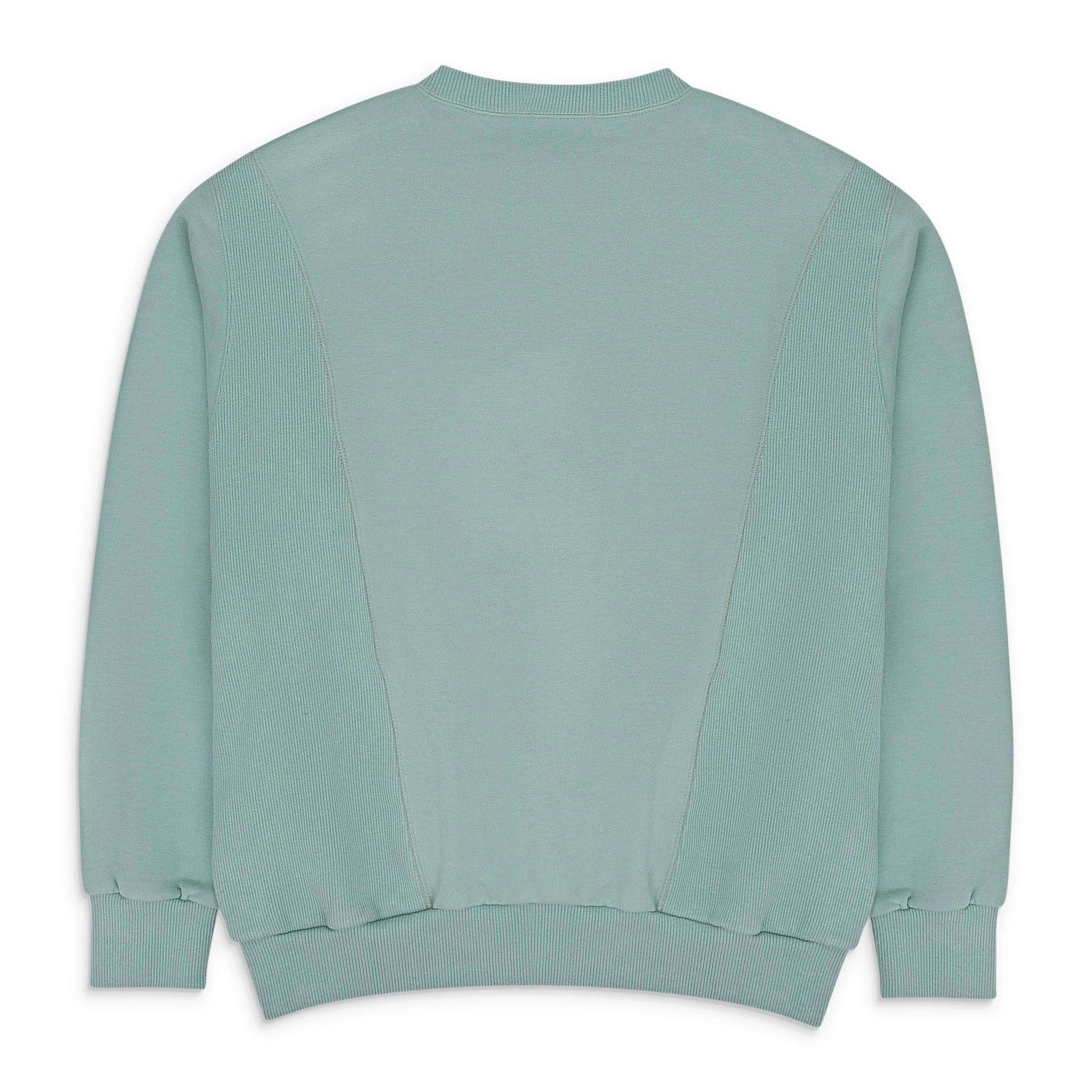 MINT GRAPHIC PRINT WITH EMBROIDERY PULLOVER SWEATER