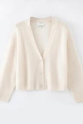 N.275 Cashmere Featherweight Cardigan Pearl Shell