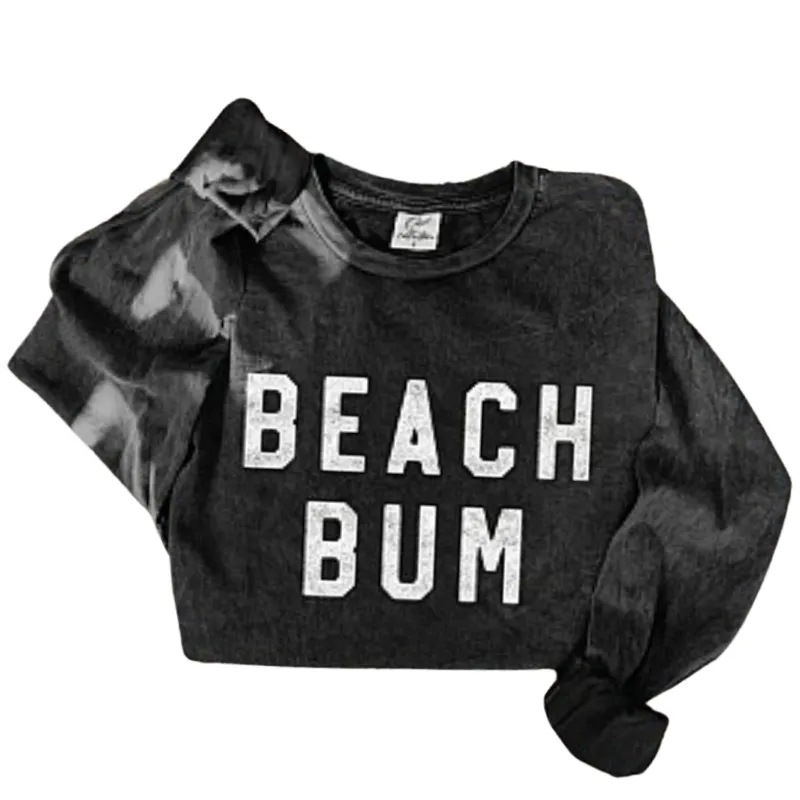 Oat Collective - BEACH BUM Pullover in Vintage Black (5T)