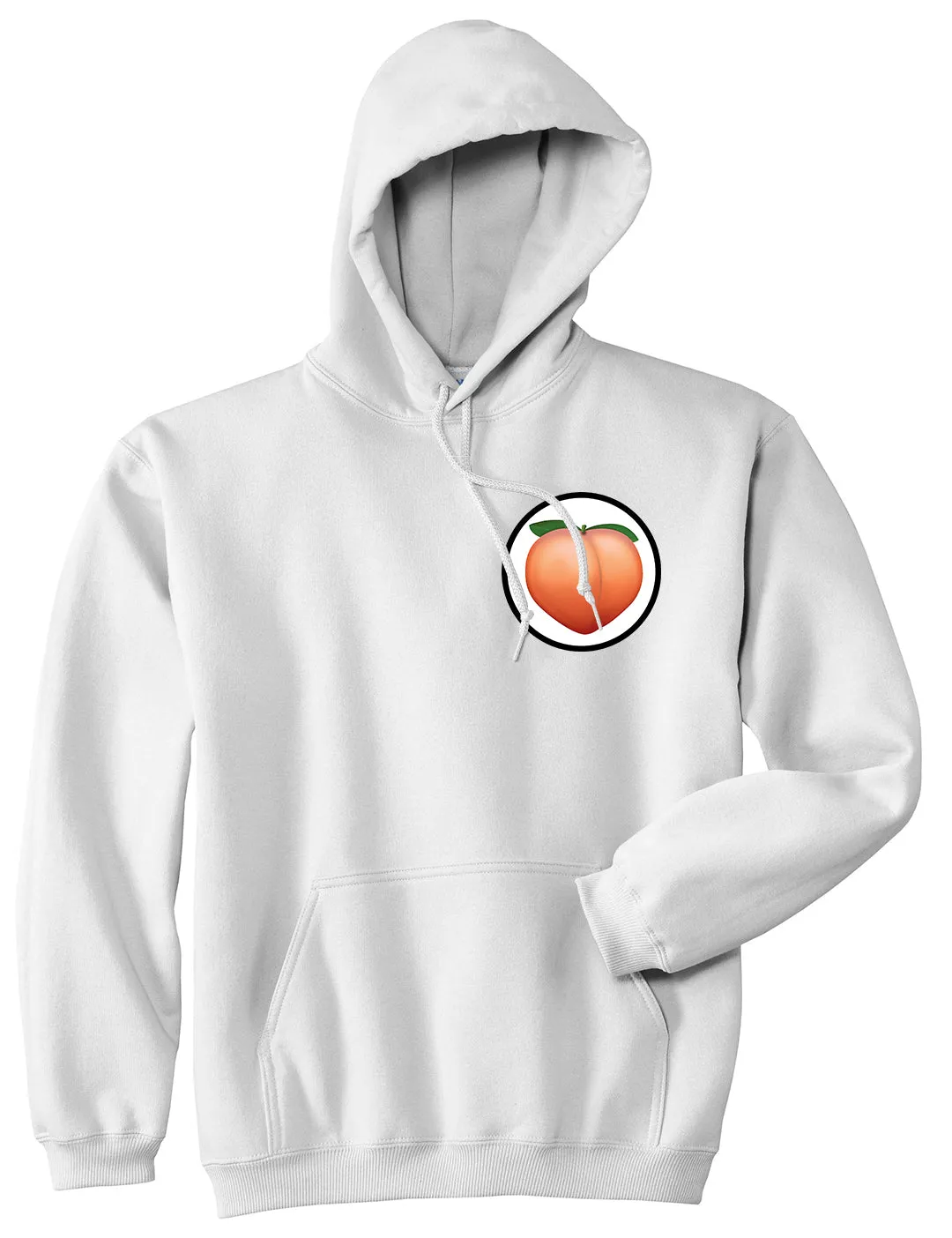 Peach Chest Mens Pullover Hoodie