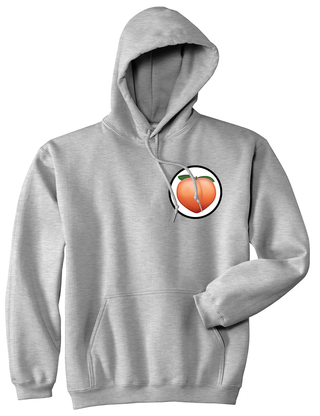 Peach Chest Mens Pullover Hoodie