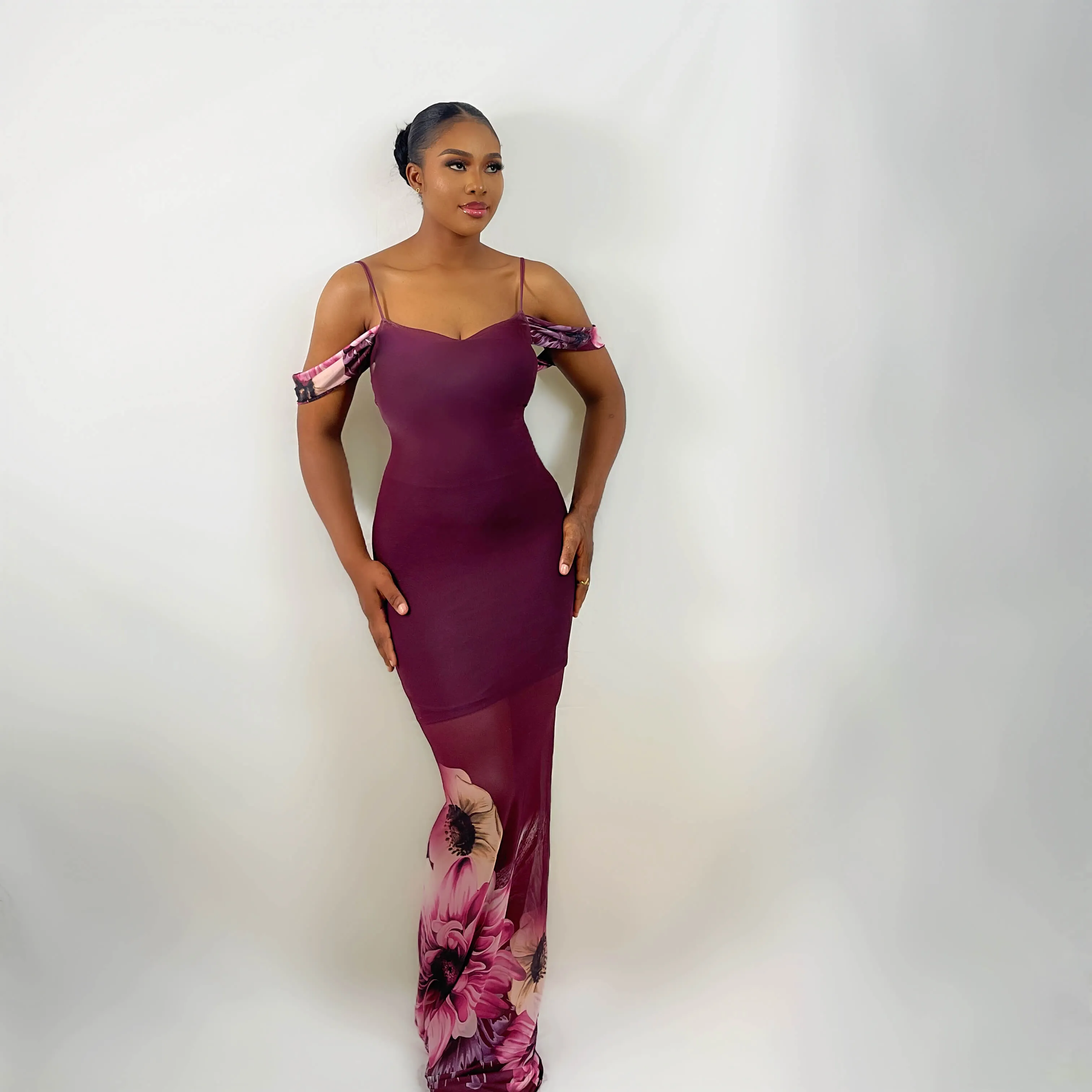 Pepper Dem Dress (Plum Blossom)