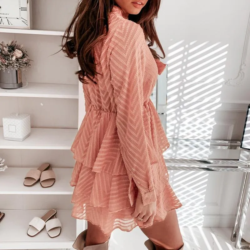 Pink ruffle Dress