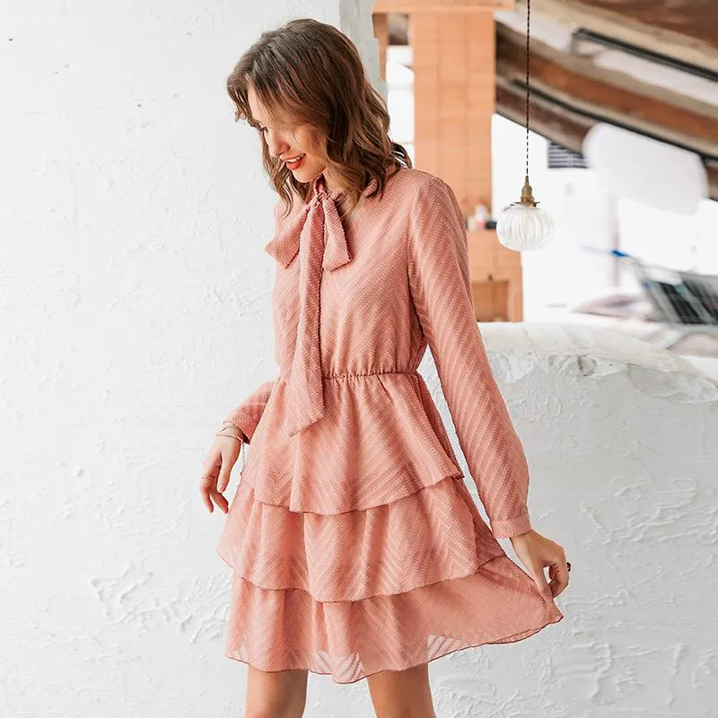 Pink ruffle Dress