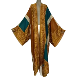 Rust Bandana Print Kimono