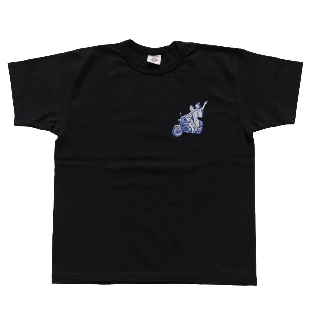 Samurai Jeans MCT24-101 Heavyweight Logo Print Tee (Black)
