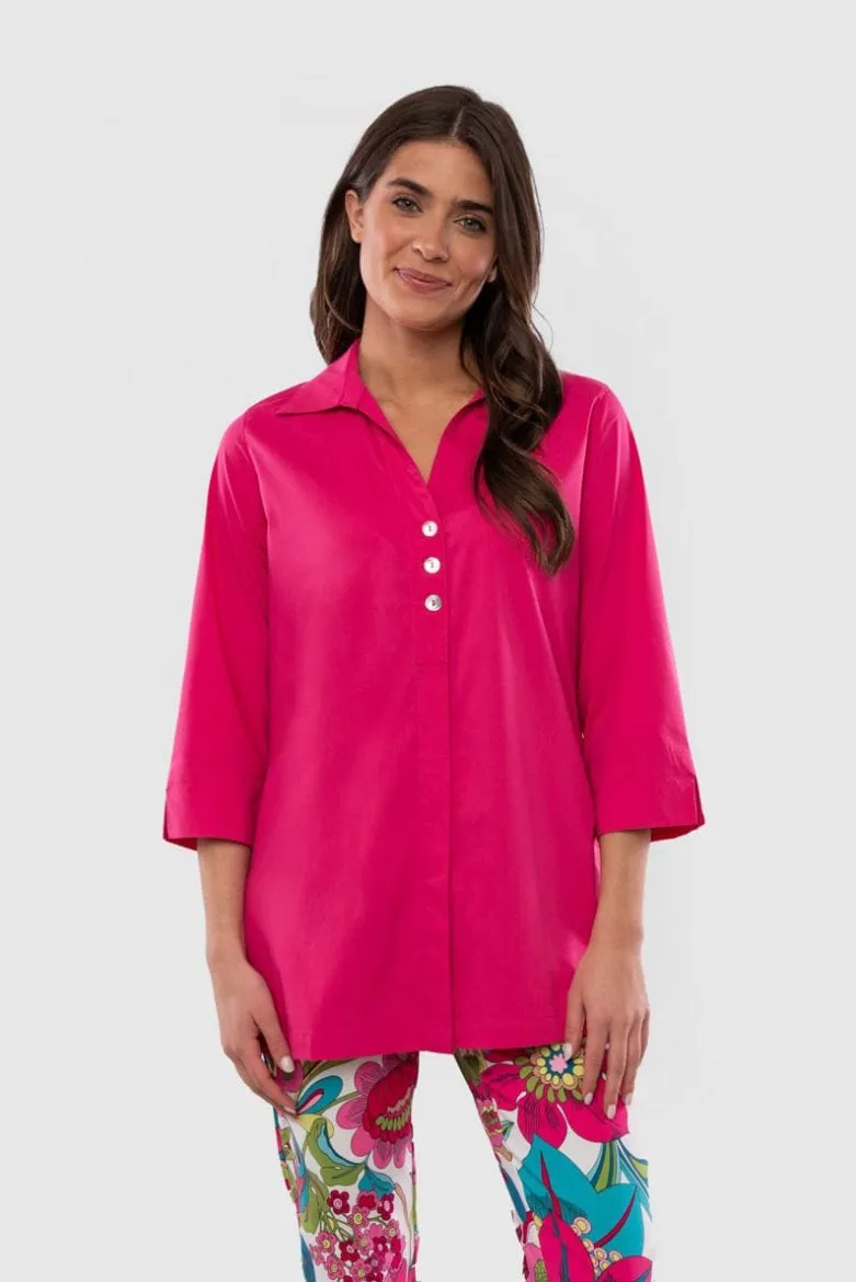 Sloane 3/4 Sleeve Pearl of a Top