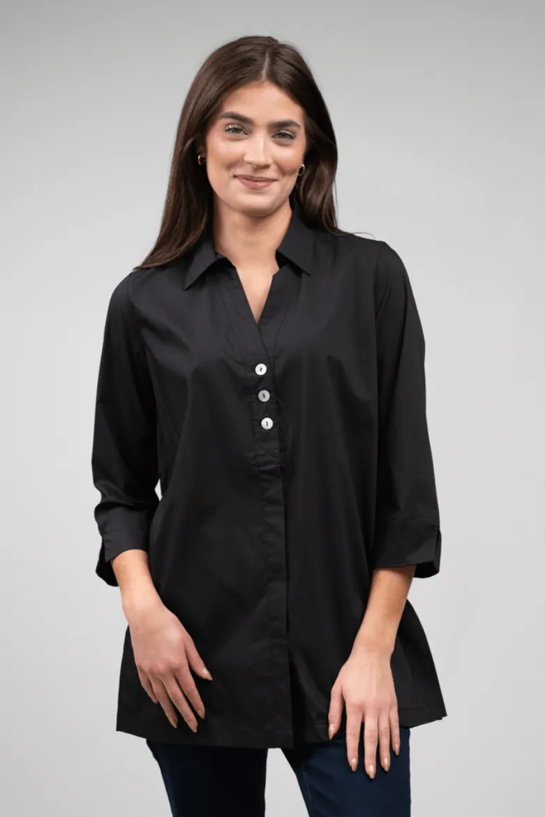 Sloane 3/4 Sleeve Pearl of a Top