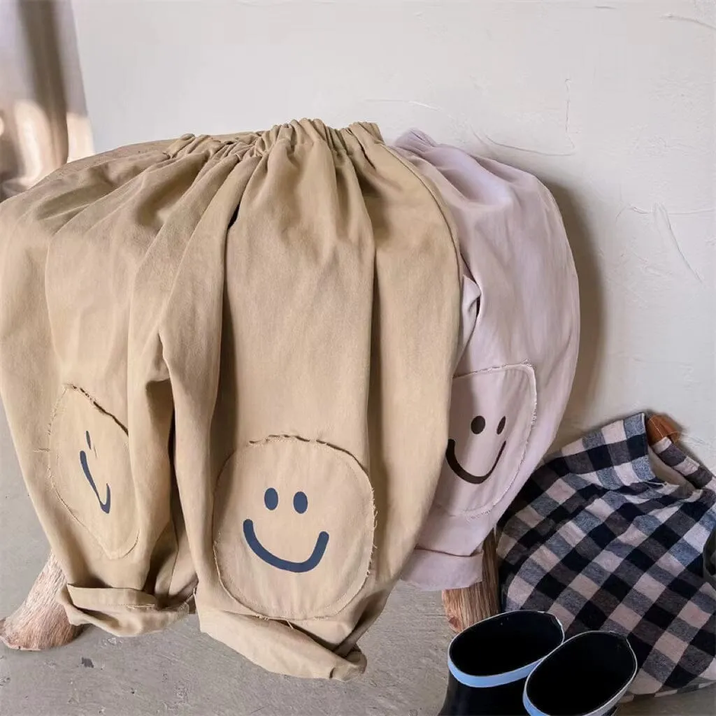 Smile Patch Casual Pants