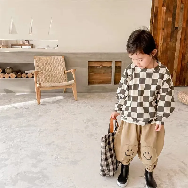 Smile Patch Casual Pants