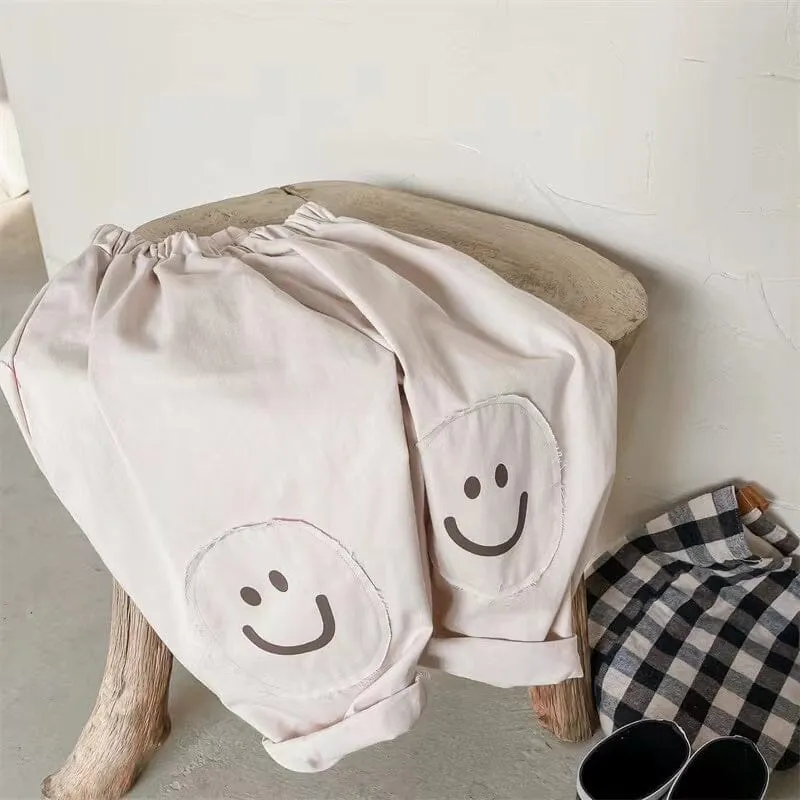 Smile Patch Casual Pants